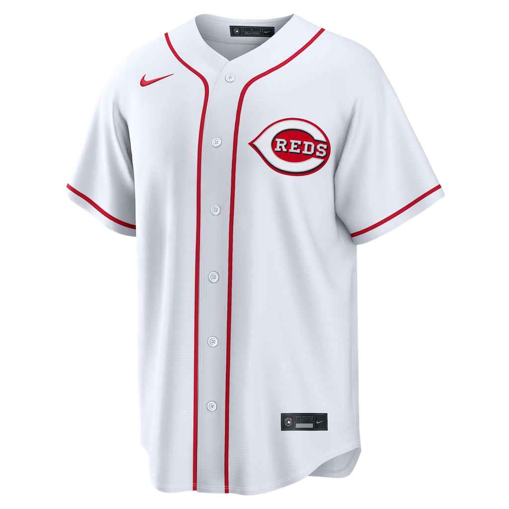 Cincinnati Reds Elly De La Cruz Nike White Home Replica Jersey