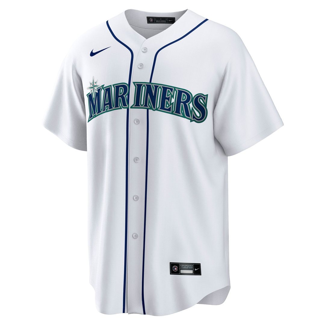 Seattle Mariners Cal Raleigh Nike White Home Replica Player Jersey