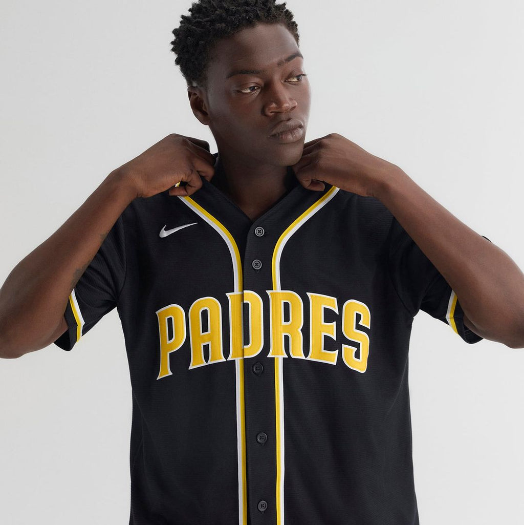 San Diego Padres Jackson Merrill Nike Fashion Replica Black Out Jersey