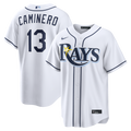 Tampa Bay Rays Junior Caminero Nike White Home Replica Jersey