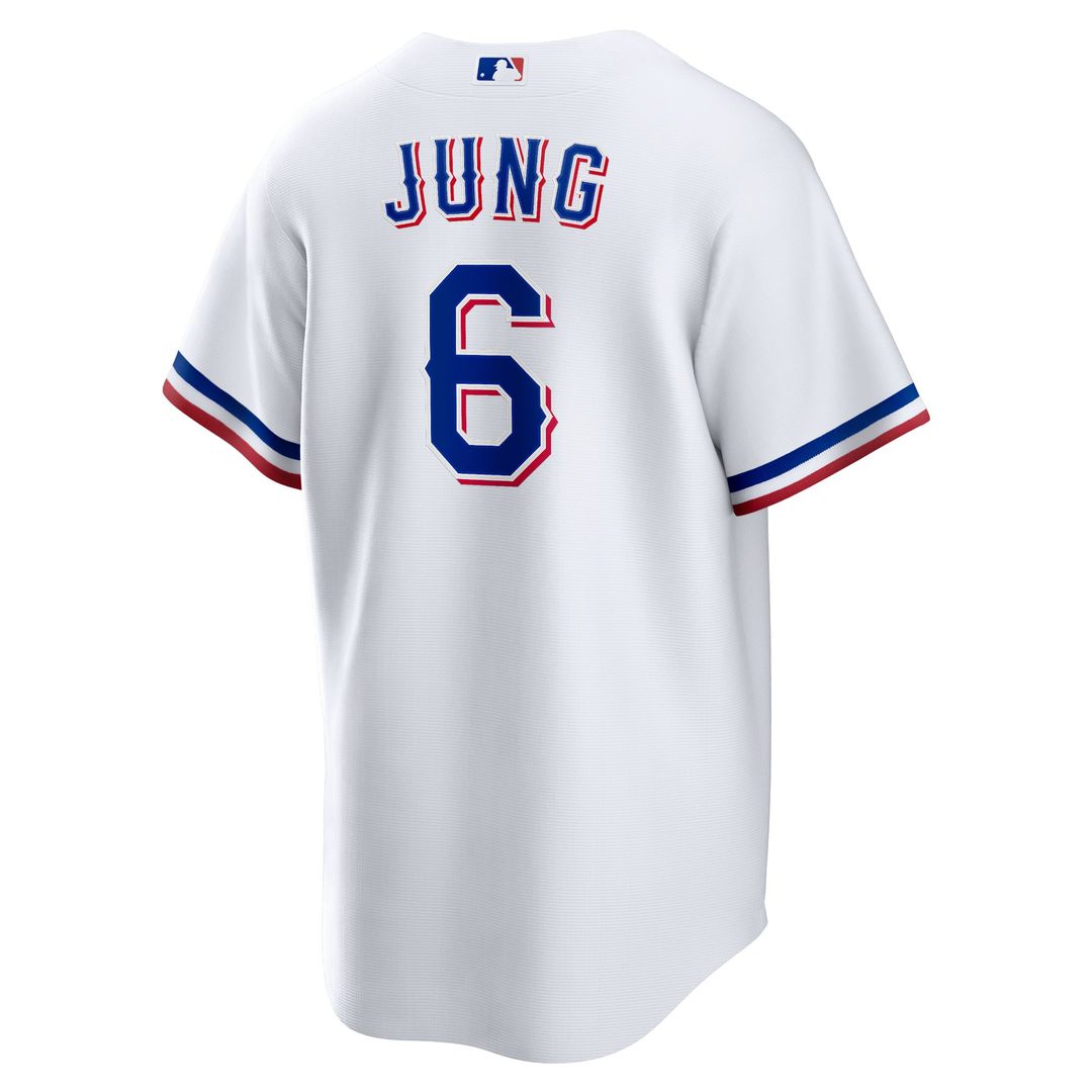 Texas Rangers Josh Jung Nike White Replica Player Jersey
