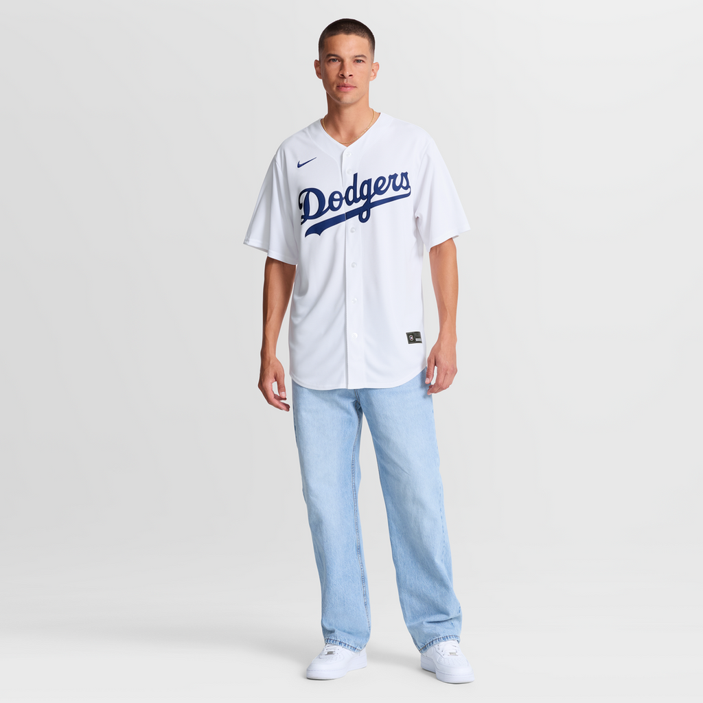 Los Angeles Dodgers Enrique Hernández Nike White Home Replica Jersey