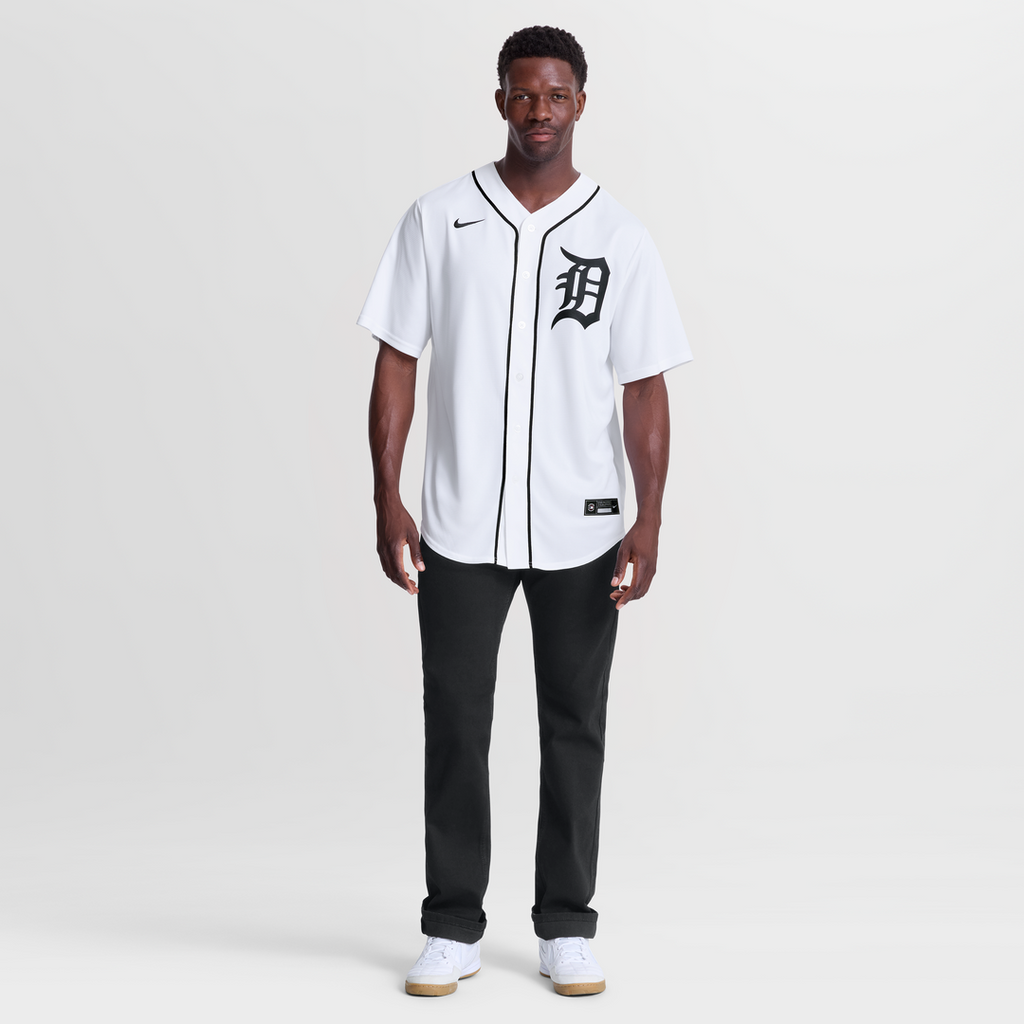 Detroit Tigers Javier Báez Nike White Home Replica Jersey