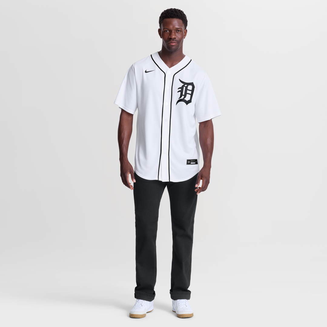 Detroit Tigers Javier Báez Nike White Home Replica Jersey