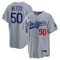 Los Angeles Dodgers Mookie Betts Nike Gray Stadium Jersey