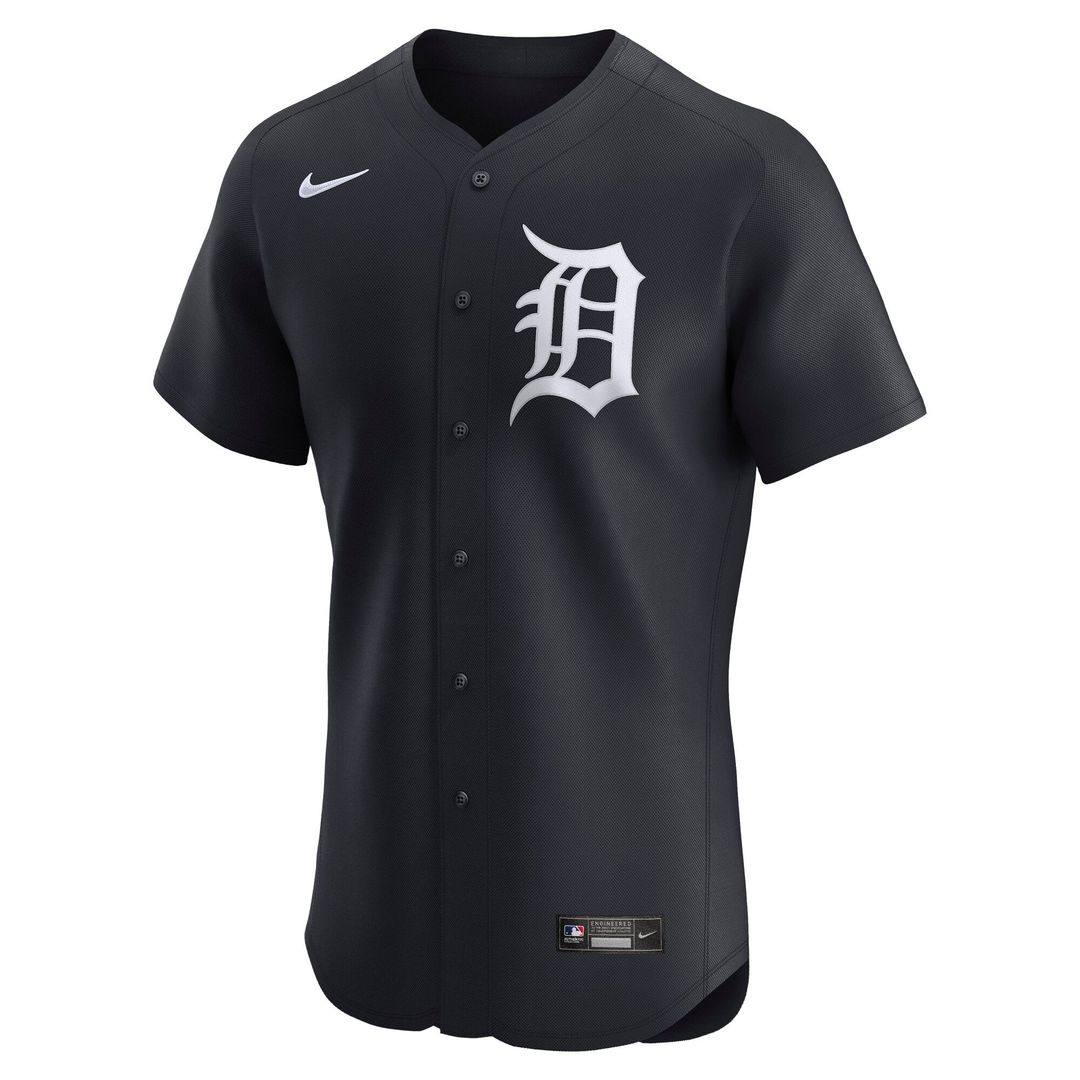 Detroit Tigers Nike White Home Elite Jersey