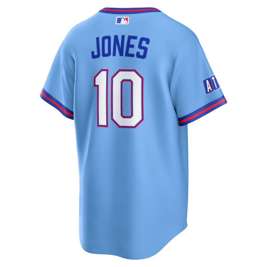 Atlanta Braves Chipper Jones Nike Powder Blue 2026 City Connect Stadium Jersey