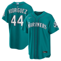 Seattle Mariners Julio Rodríguez Nike Teal Alternate Stadium 50th Season Patch Jersey