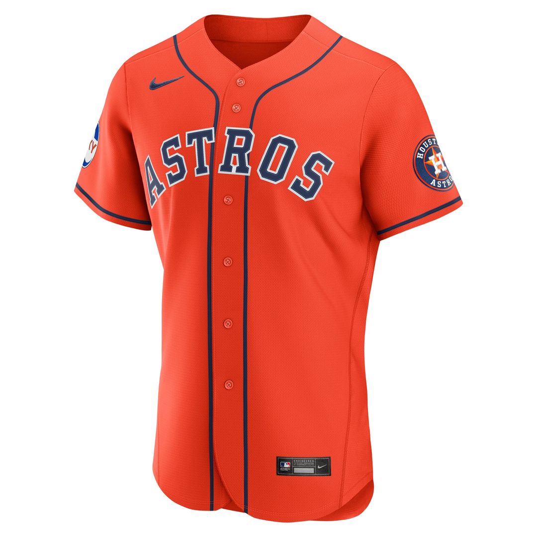 Houston Astros Nike Navy Alternate Sponsor Patch Authentic Jersey