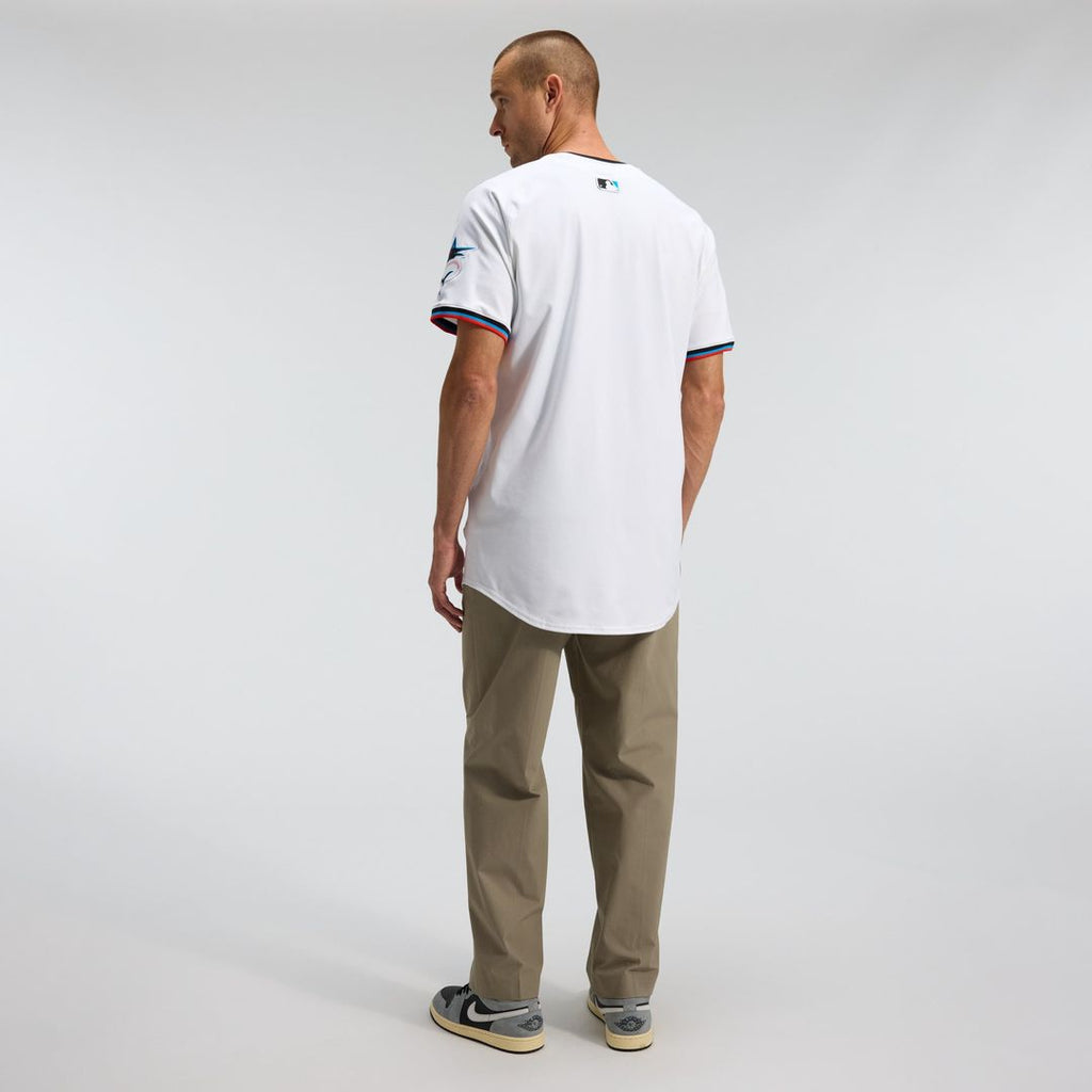 Miami Marlins Nike White Home Elite Jersey