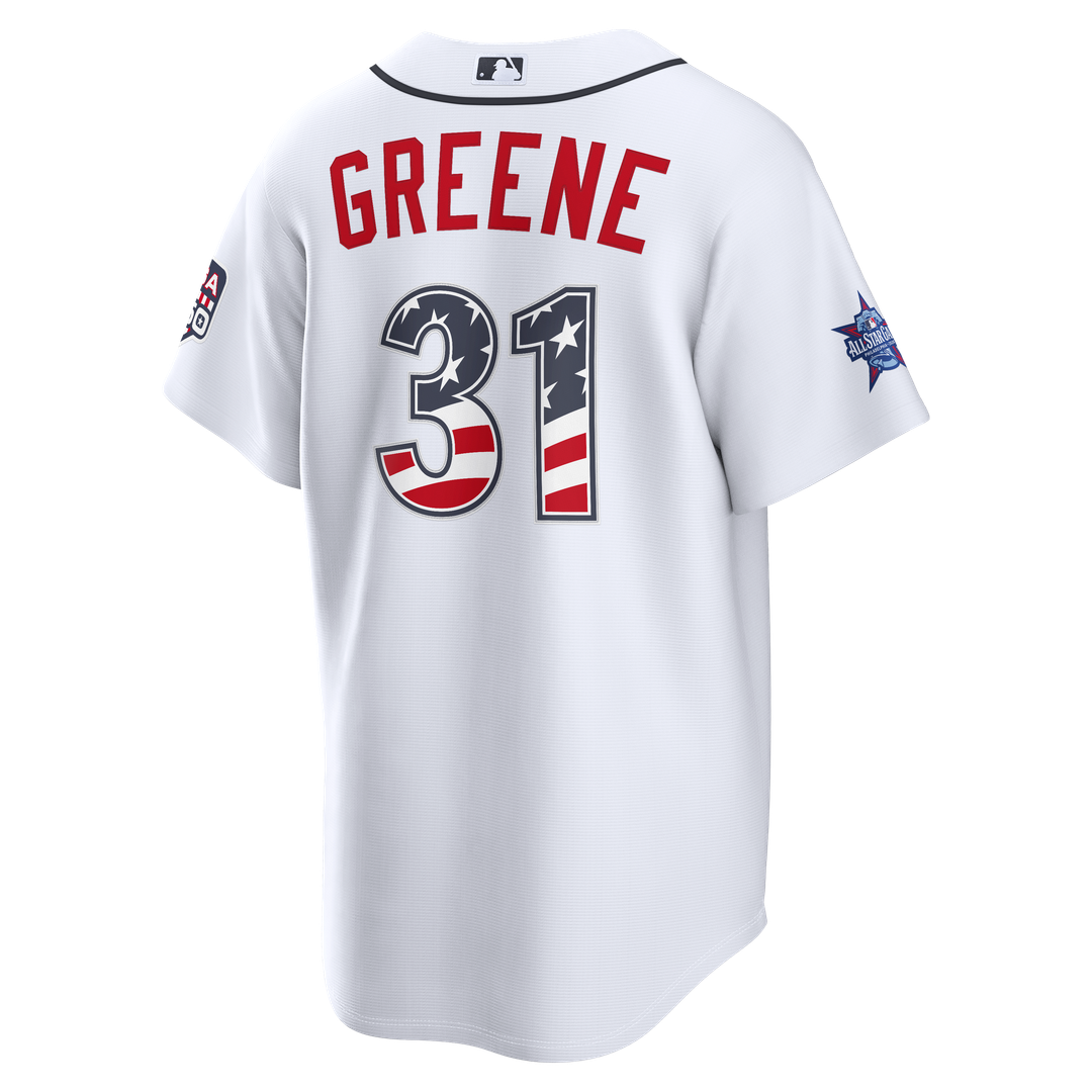 2026 All-Star Edition Stars & Stripes Detroit Tigers Riley Greene Nike White Stadium Jersey