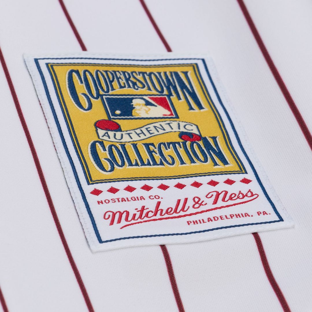 Philadelphia Phillies Chase Utley Mitchell & Ness White 2003 Cooperstown Collection Authentic Jersey