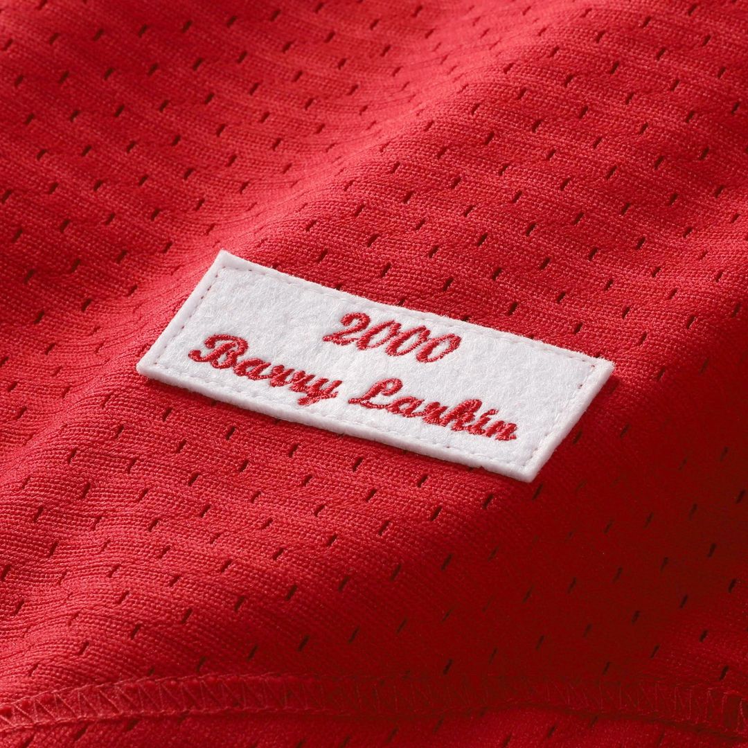 Cincinnati Reds Barry Larkin Mitchell & Ness Black Cooperstown Collection Mesh Batting Practice Button-Up Jersey